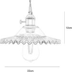 Suspension ancienne en laiton vintage – Image 6
