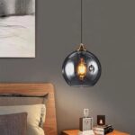 Suspension globe verre fumé – Image 4