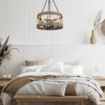 Suspension industrielle corde bois scandinave – Image 3