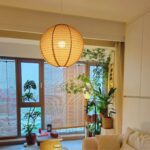 Suspension boule lin