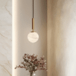 Suspension boule design marbre – Image 4