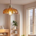 Suspension luminaire vintage coloré verre – Image 6