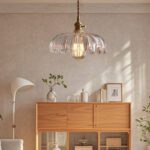 Suspension luminaire vintage coloré verre – Image 3