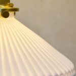 Suspension art déco porcelaine blanche – Image 10