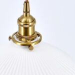 Suspension art déco porcelaine blanche – Image 9