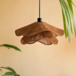 Grande suspension luminaire corde tressée – Image 3