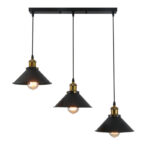 Suspension 3 lampes industriel – Image 4