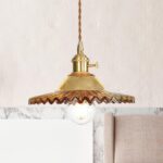Suspension ancienne en laiton vintage – Image 2