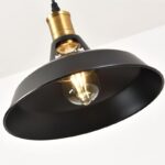 Suspension vintage métal noir – Image 2