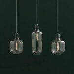 Lampe suspension verre fumé – Image 7