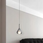 Luminaire suspension bulles de verre gouttes fumée – Image 2
