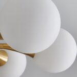 Suspension lustre boule laiton – Image 6