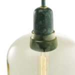 Lampe suspension verre fumé – Image 6