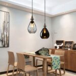 Suspension années 70 verre fumé – Image 5