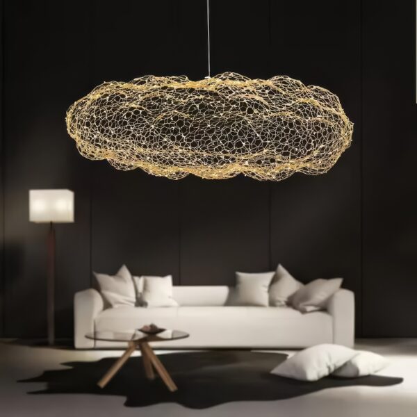 Suspension nuage grillage