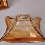 Suspension en verre soufflé fumé et laiton pétale – Image 6