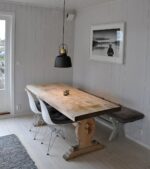 Suspension industrielle noire avec finition dorée – Image 5