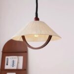Suspension scandinave vintage tissu – Image 2