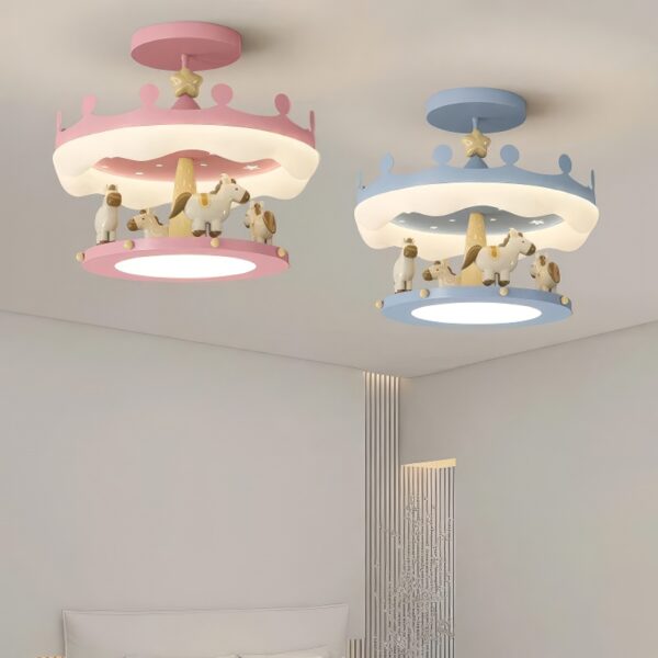 Lustre suspension chambre enfant carroussel