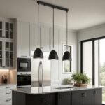 Suspension industrielle 3 lampes minimaliste pour salon