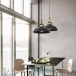 Suspension vintage métal noir – Image 3