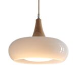 Suspension 3 lampes porcelaine pour salle à manger – Image 3