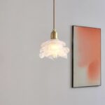 Suspension opaline vintage