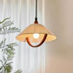 Suspension scandinave vintage tissu
