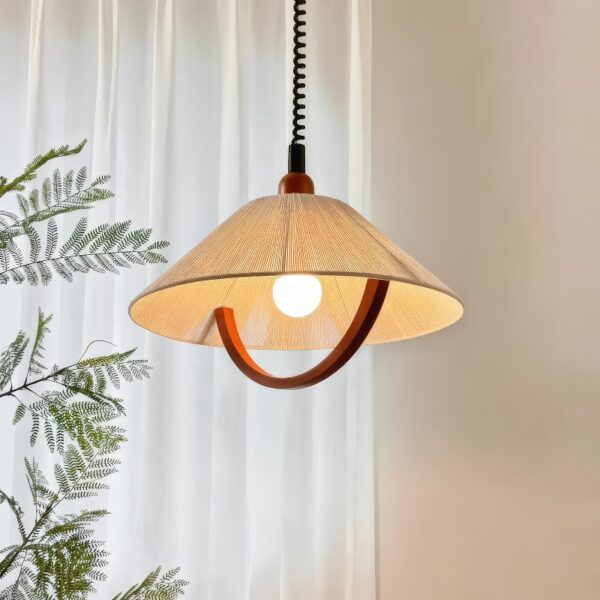 Suspension scandinave vintage tissu