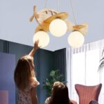 Suspension enfant avion en bois – Image 4