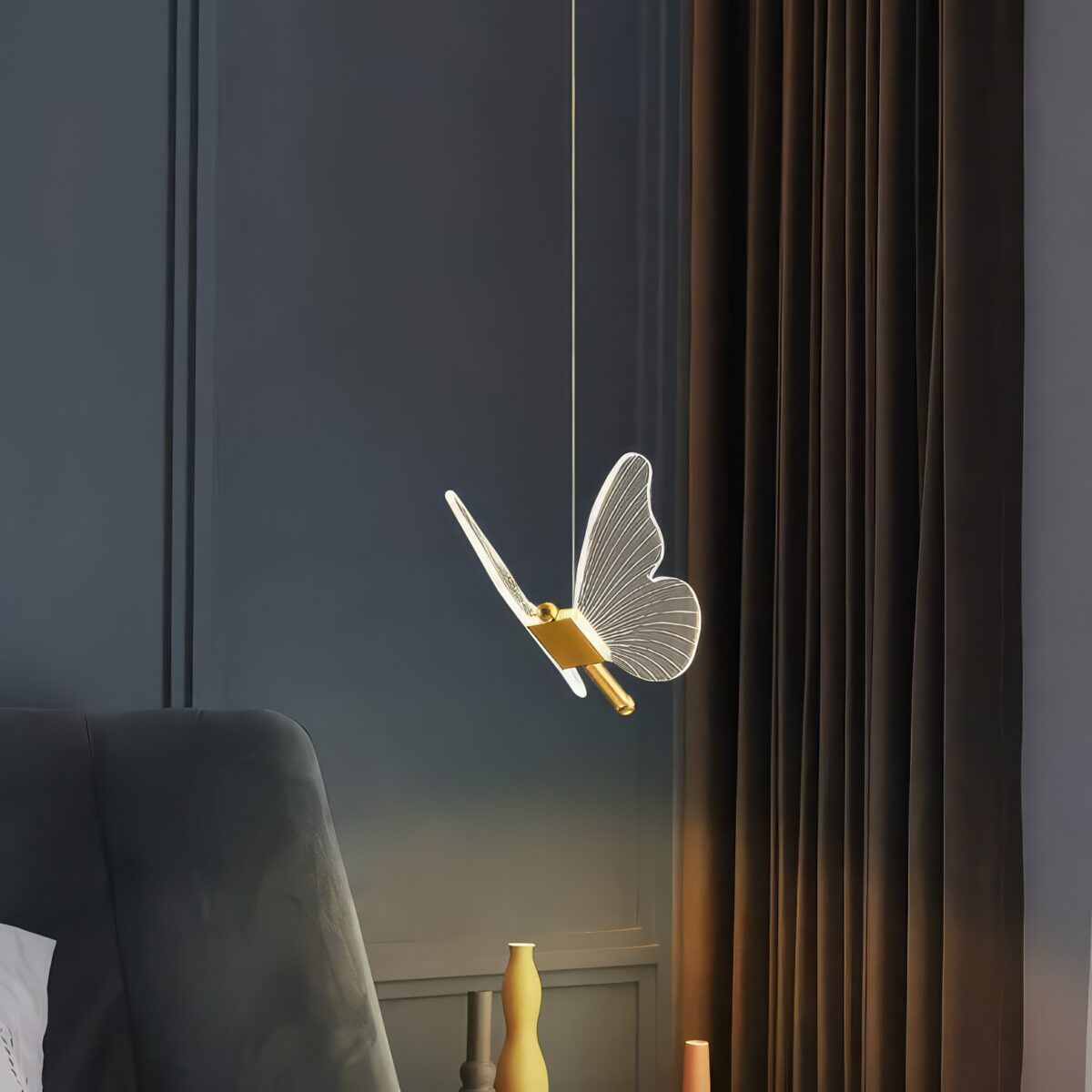 Suspension lumineuse papillon – Image 5