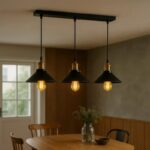 Suspension 3 lampes industriel – Image 3