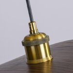Suspension bois design feuille noyer – Image 5
