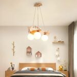 Suspension enfant avion en bois – Image 2