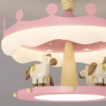 Lustre suspension chambre enfant carroussel – Image 6