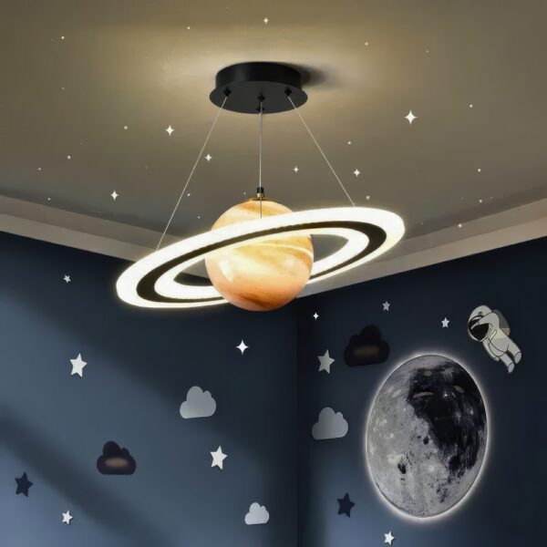 Lustre suspension planète enfant