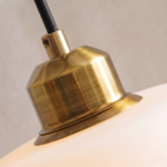 Lampe suspension art déco chambre blanche – Image 8
