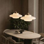 Lampe suspension art déco chambre blanche – Image 5