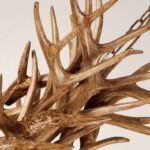 Suspension lustre bois de cerf – Image 6