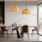 Suspension fleur rotin – Image 4