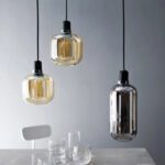 Lampe suspension verre fumé – Image 4