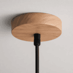 Suspension bois et métal noir cage – Image 6