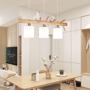 suspension bois flotté oiseau 1