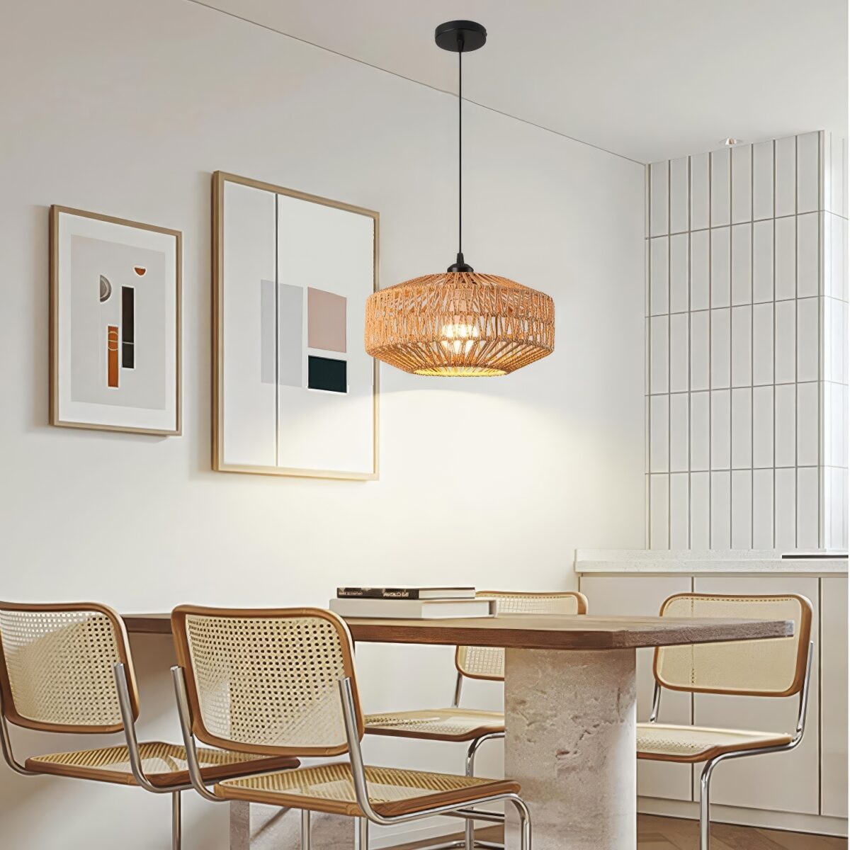 Suspension corde naturelle – Image 1