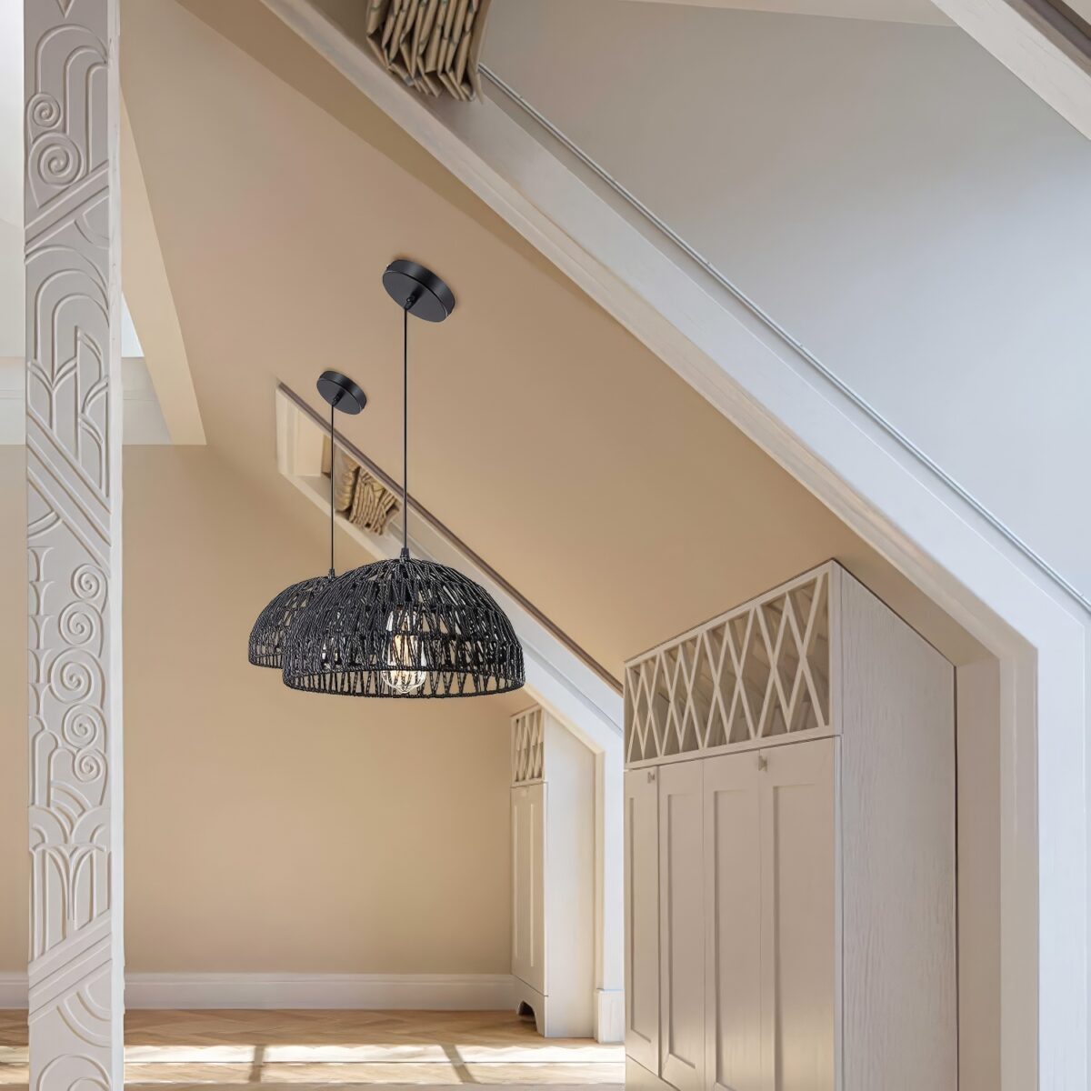 Suspension corde noire – Image 3