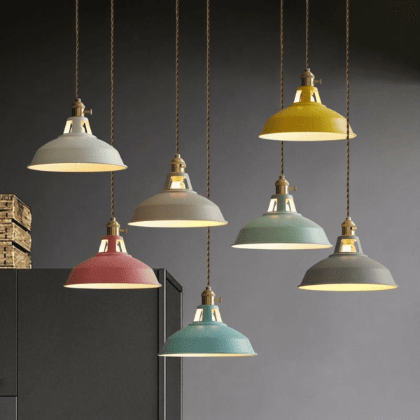 Suspension industrielle vintage