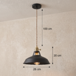 Suspension industrielle vintage – Image 5
