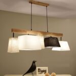 Suspension tissu et bois multiple – Image 2