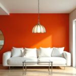 Suspension nacre et laiton vintage ancien – Image 3