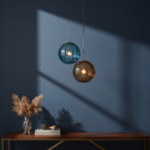 Suspension verre boule vintage – Image 6